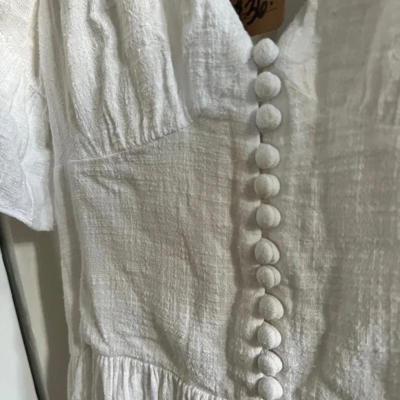 Sabo skirt white cotton dress - Picture 6 of 6